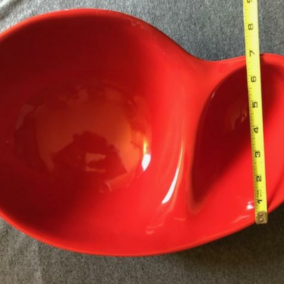 Caliente Ceramic Red Chip & Dip Bowl - Picture 5 of 9